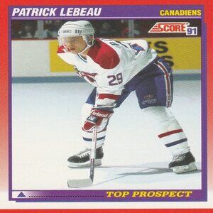 Patrick Lebeau - Score '91 Top Prospect Hockey Card